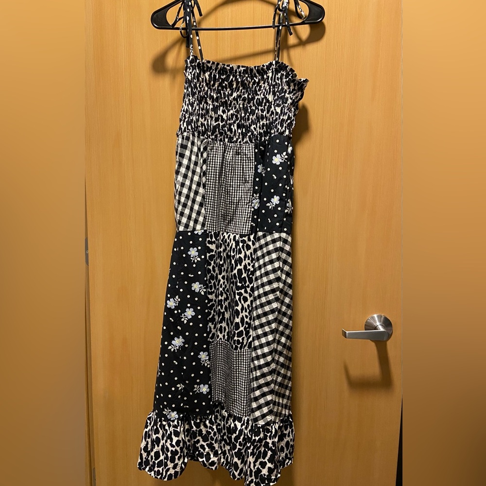 Sandy Liang mixed print Dress